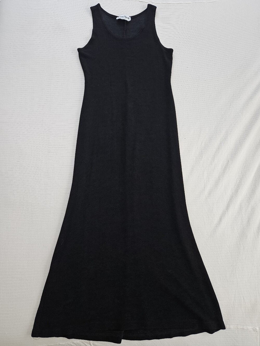 vintage 90s y2k grunge black slinky goth whimsigoth indie urban midi maxi dress - Picture 3 of 5